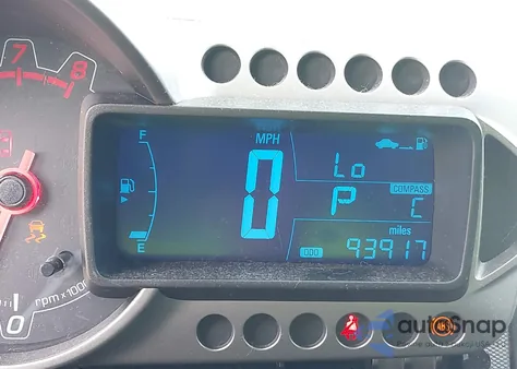 2013 Chevrolet Sonic Lt Auto из США, поврежденный, VIN 1G1JC6SH2D4237422